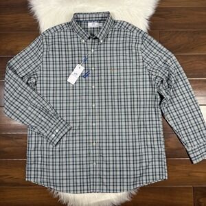 Southern Tide Mens Size XXL Salt Meadow Saltgrass Plaid Intercoastal Sport Shirt